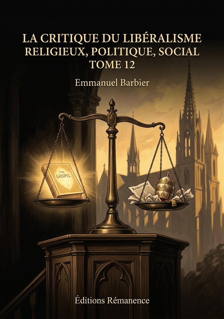 La critique du libéralisme religieux, politique, social Tome 12 - Emmanuel Barbier (Couverture)