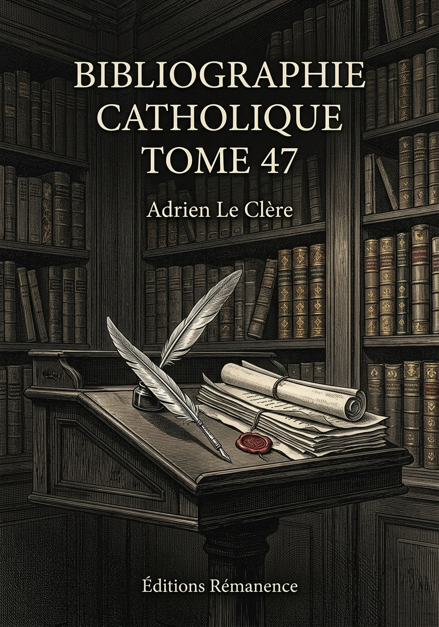 Bibliographie catholique Tome 47 - Adrien Le Clère (Couverture)