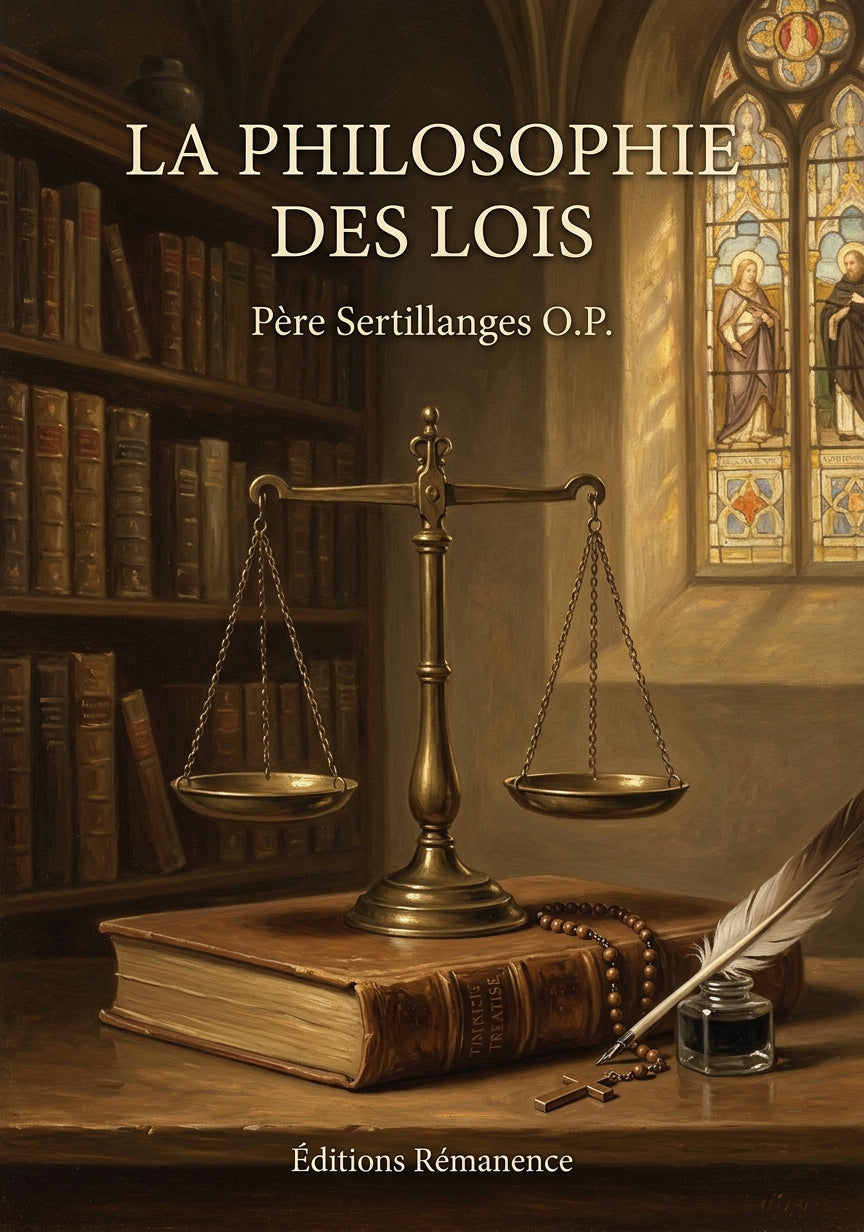 La philosophie des lois - Père Sertillanges O.P. (Couverture)
