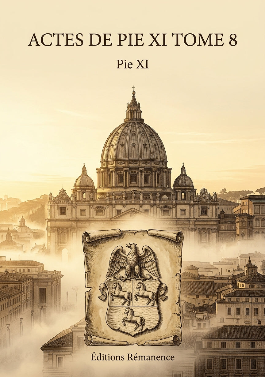 Actes de Pie XI Tome 8 - Pie XI (Couverture)