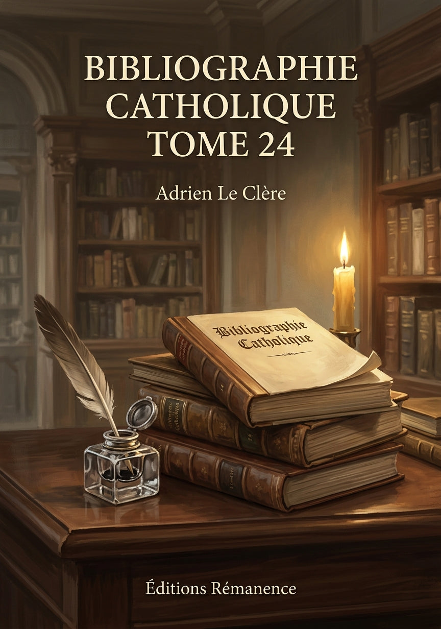 Bibliographie catholique Tome 24 - Adrien Le Clère (Couverture)