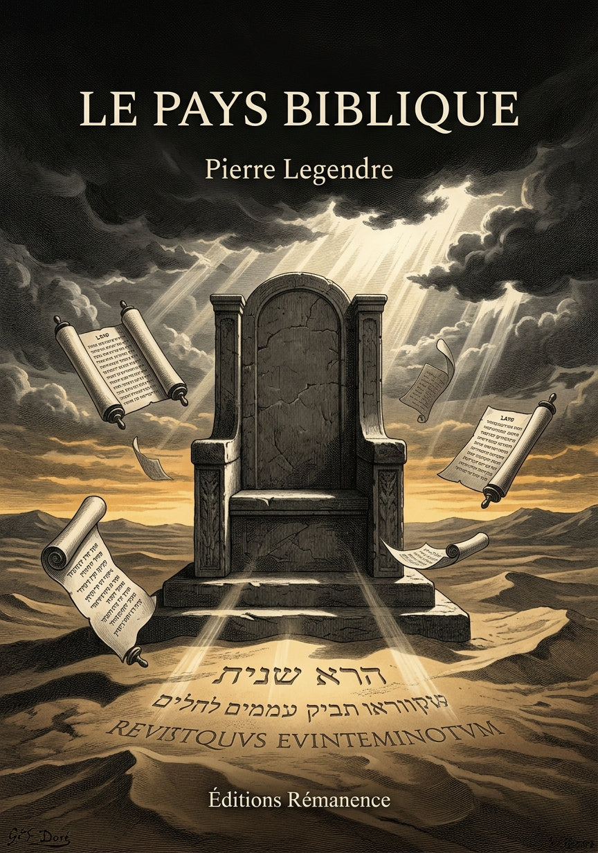 Le pays biblique - Pierre Legendre (Couverture)