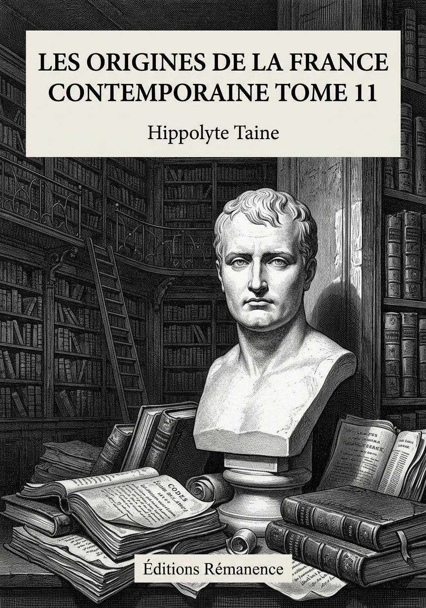 Les origines de la France contemporaine Tome 11 - Hippolyte Taine (Couverture)