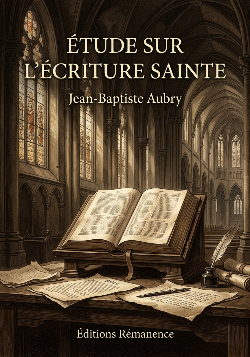 Étude sur l'Écriture Sainte - Jean-Baptiste Aubry (Couverture)