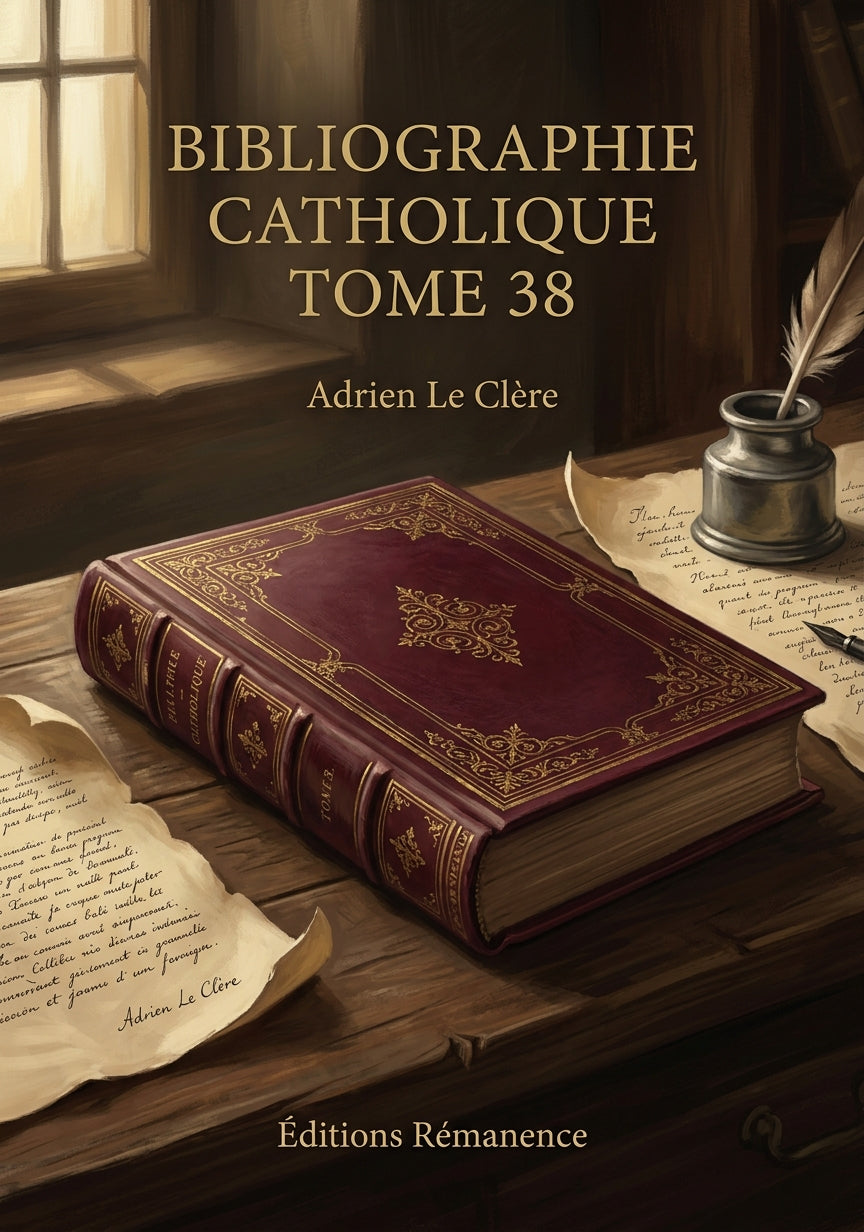 Bibliographie catholique Tome 38 - Adrien Le Clère (Couverture)