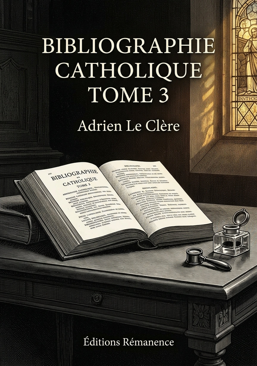 Bibliographie catholique Tome 3 - Adrien Le Clère (Couverture)