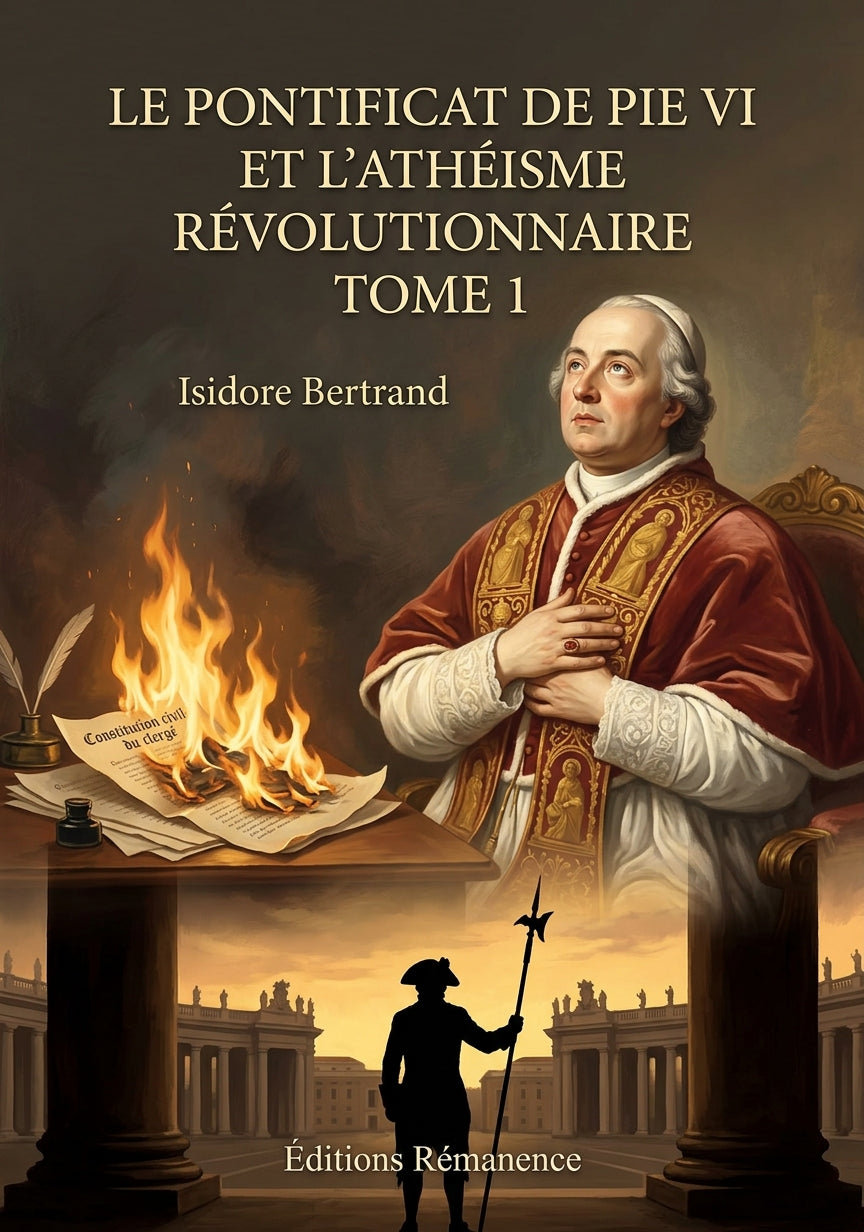 Le pontificat de Pie VI et l'athéisme révolutionnaire Tome 1 - Isidore Bertrand (Couverture)