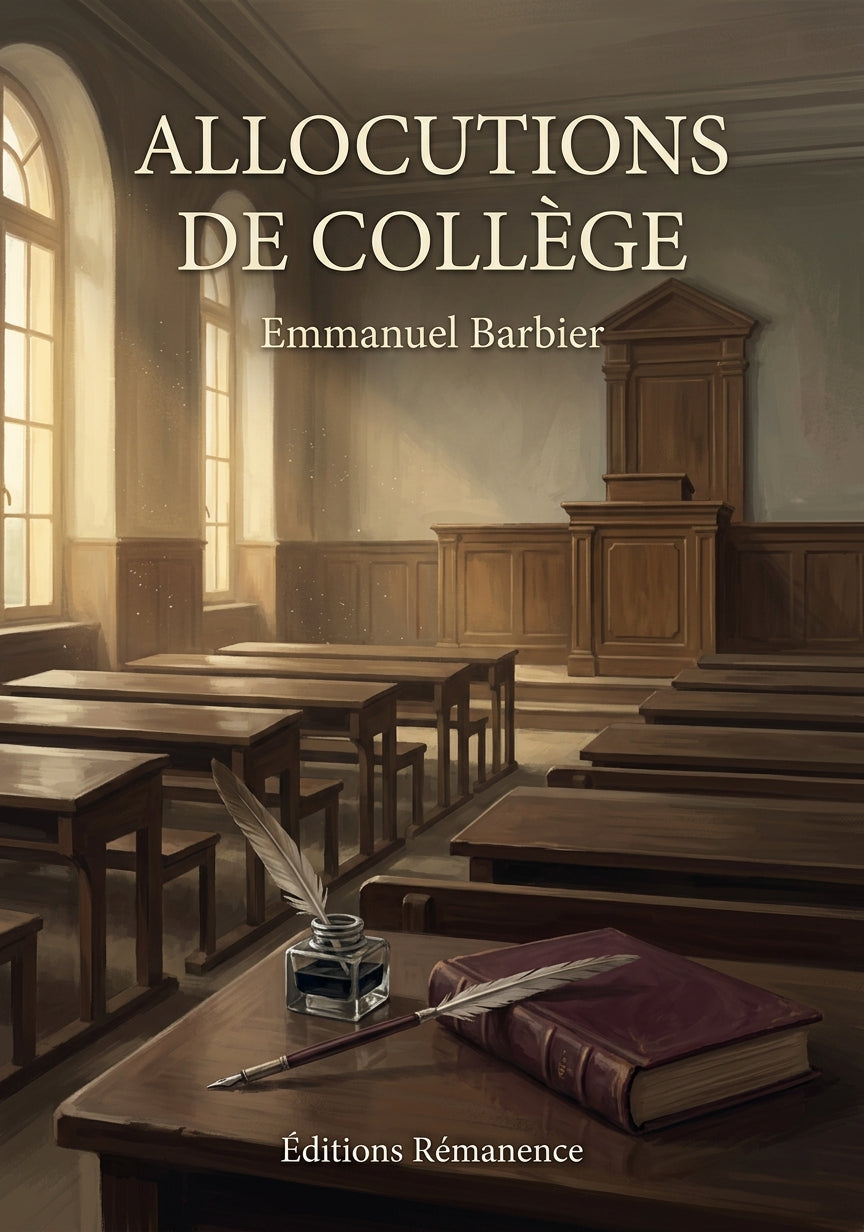 Allocutions de collège - Emmanuel Barbier (Couverture)