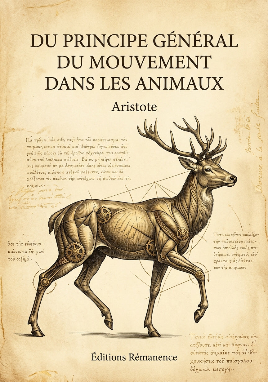 Du principe général du mouvement dans les animaux - Aristote (Couverture)