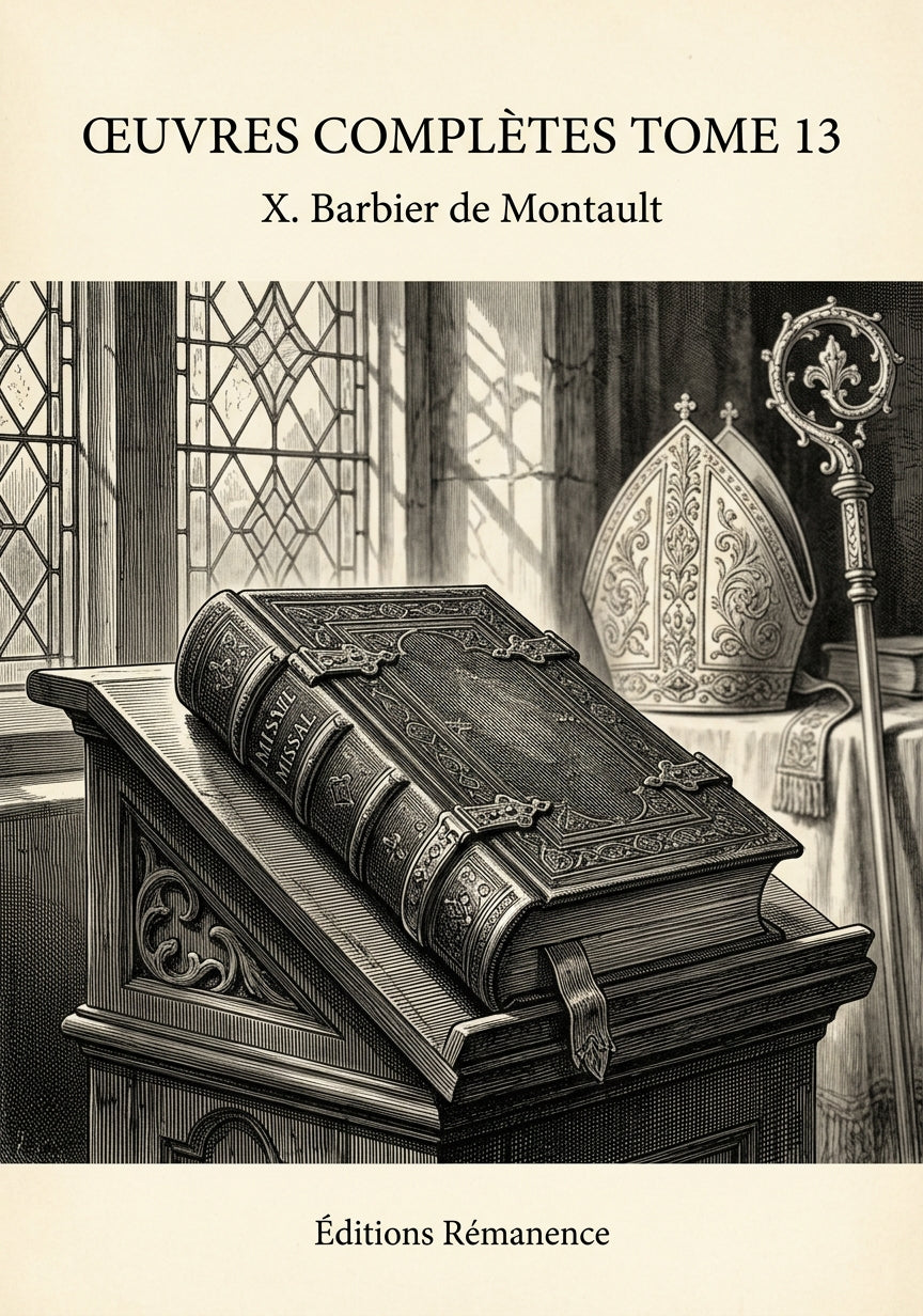 Oeuvres complètes Tome 13 - X. Barbier de Montault (Couverture)
