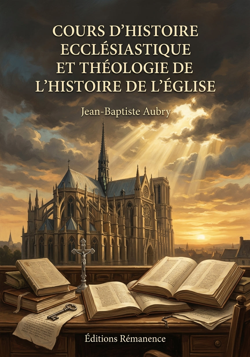 Cours d'histoire ecclésiastique et théologie de l'histoire de l'Église - Jean-Baptiste Aubry (Couverture)