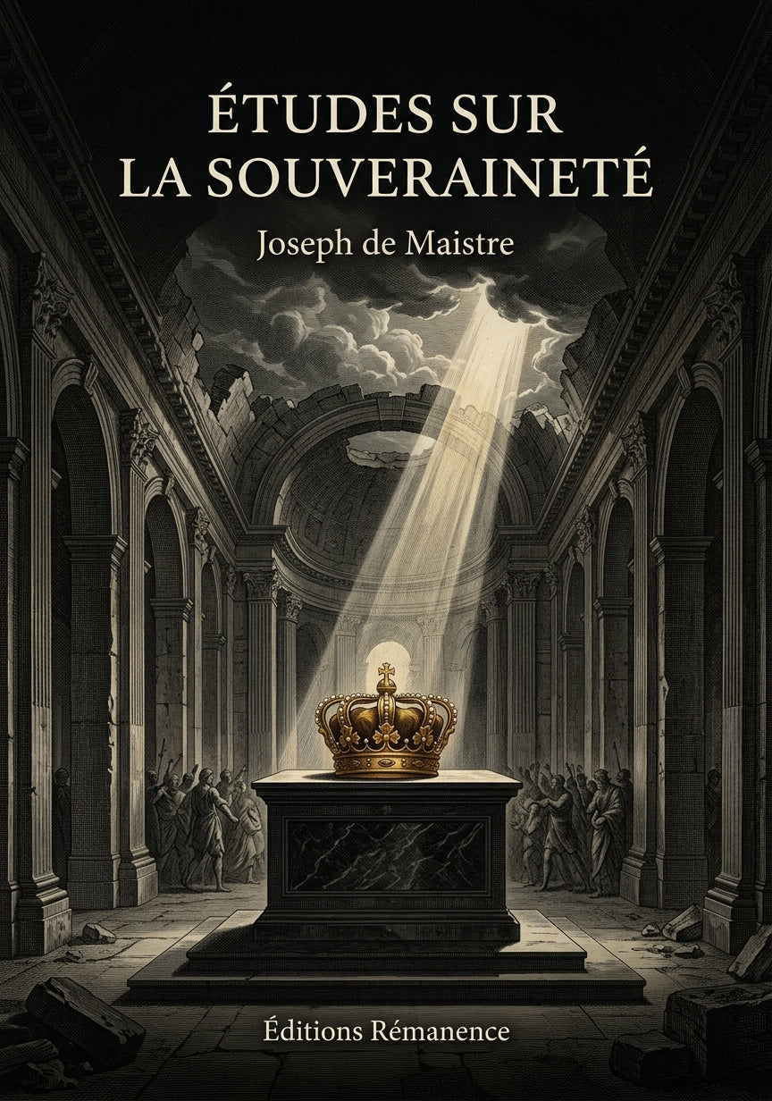 Études sur la souveraineté - Joseph de Maistre (Couverture)