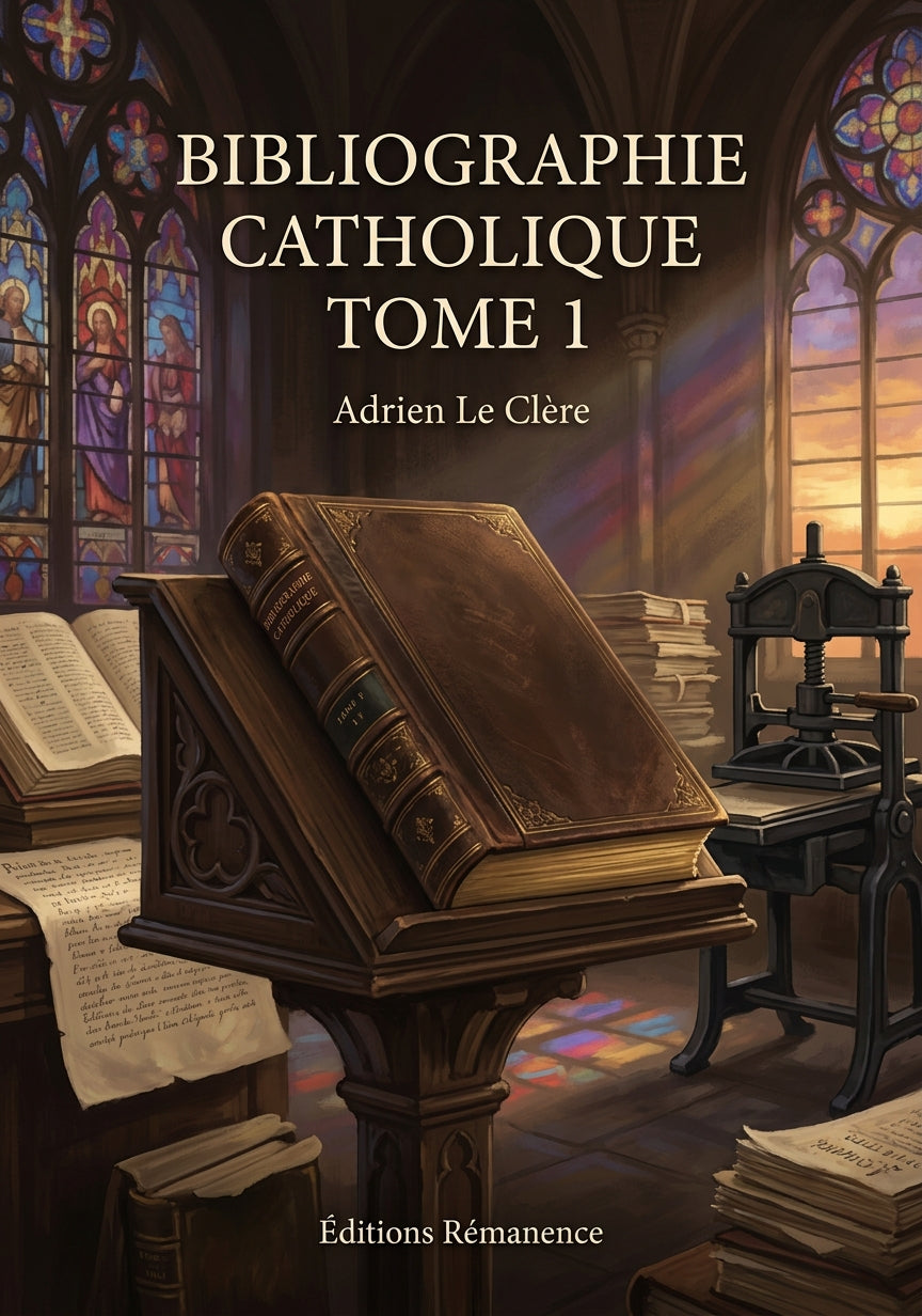 Bibliographie catholique Tome 1 - Adrien Le Clère (Couverture)