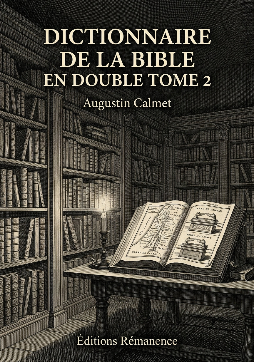 Dictionnaire de la Bible en double Tome 2 - Augustin Calmet (Couverture)