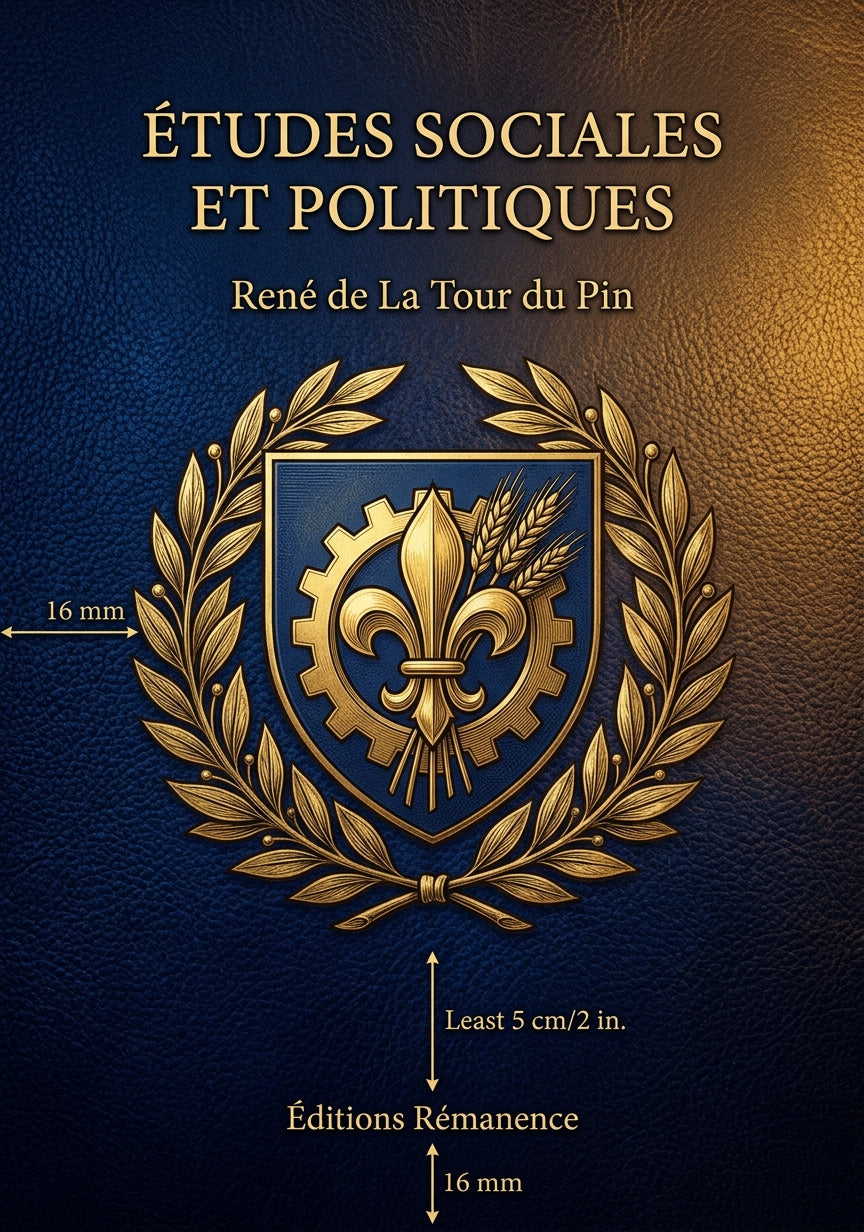 Études sociales et politiques - René de La Tour du Pin (Couverture)