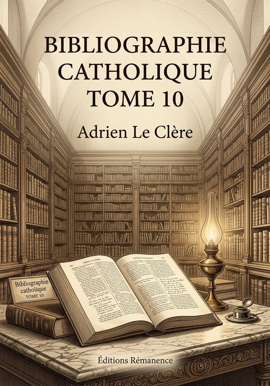 Bibliographie catholique Tome 10 - Adrien Le Clère (Couverture)