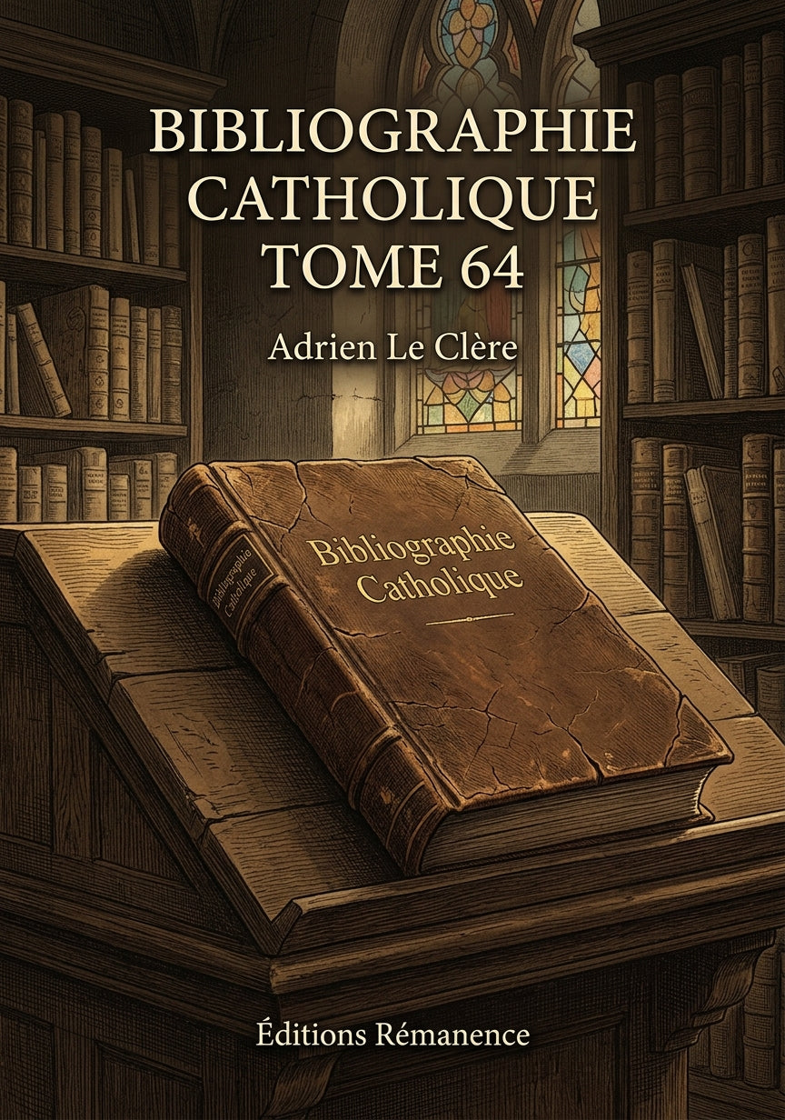 Bibliographie catholique Tome 64 - Adrien Le Clère (Couverture)