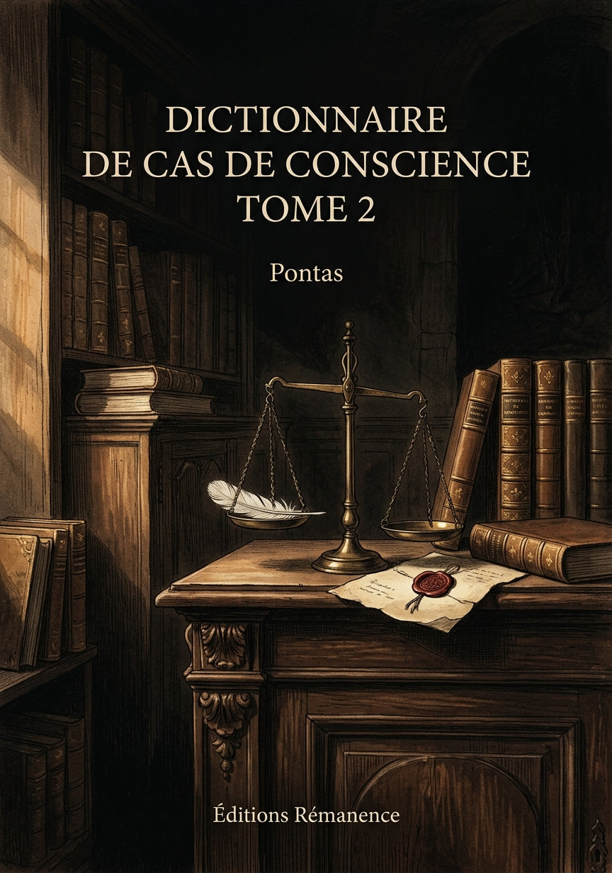 Dictionnaire de cas de conscience Tome 2 - Pontas (Couverture)