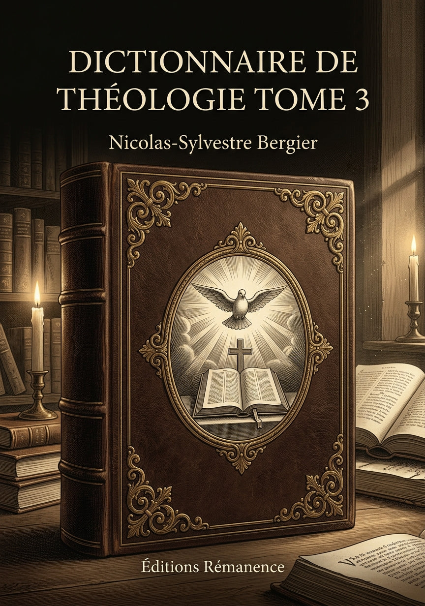 Dictionnaire de théologie Tome 3 - Nicolas-Sylvestre Bergier (Couverture)