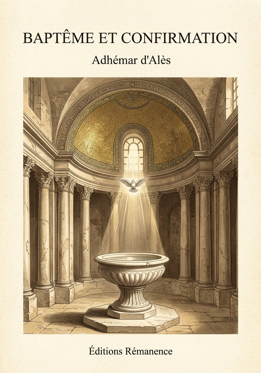 Baptême et confirmation - Adhémar d'Alès (Couverture)