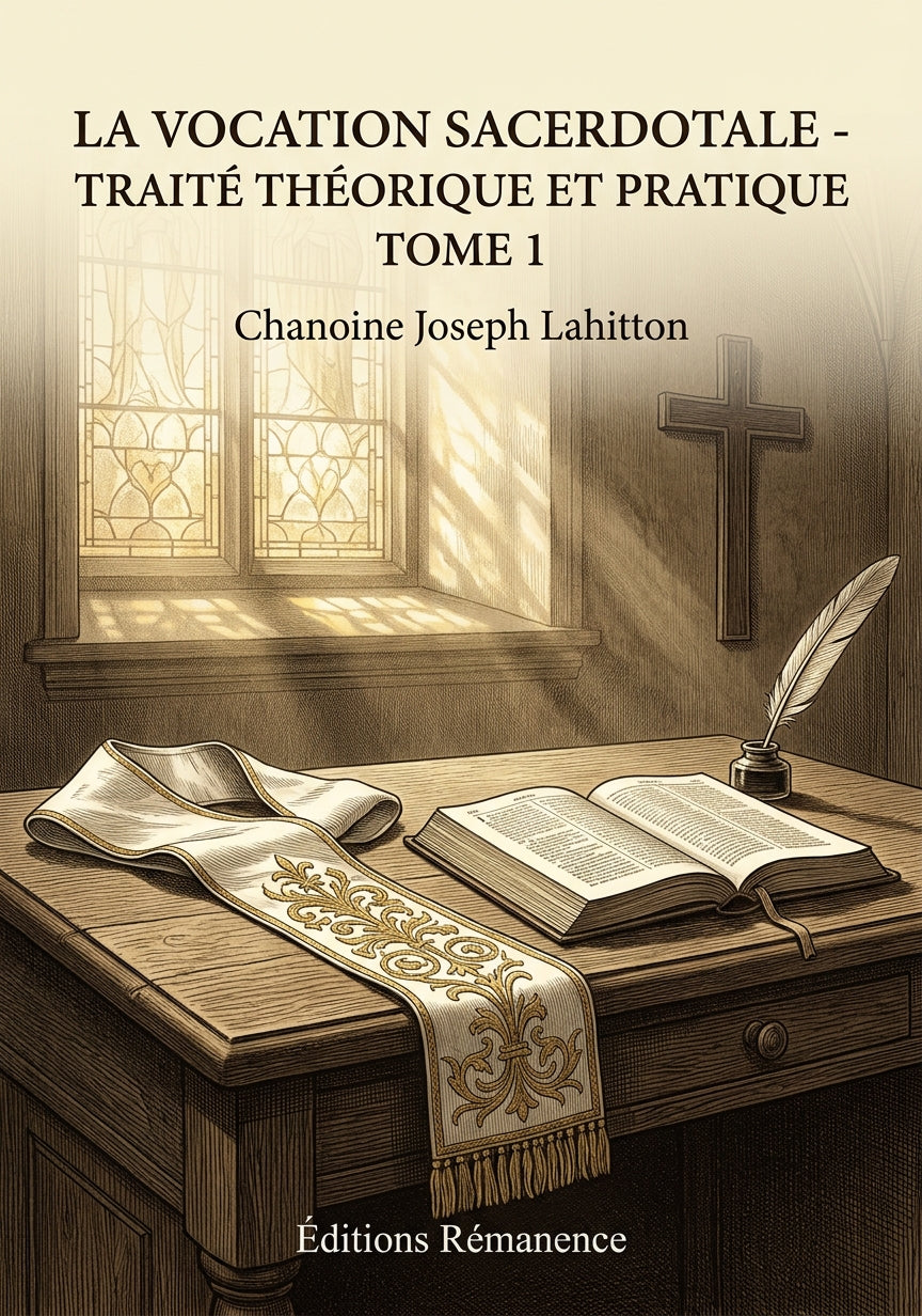 La vocation sacerdotale - Traité théorique et pratique Tome 1 - Chanoine Joseph Lahitton (Couverture)