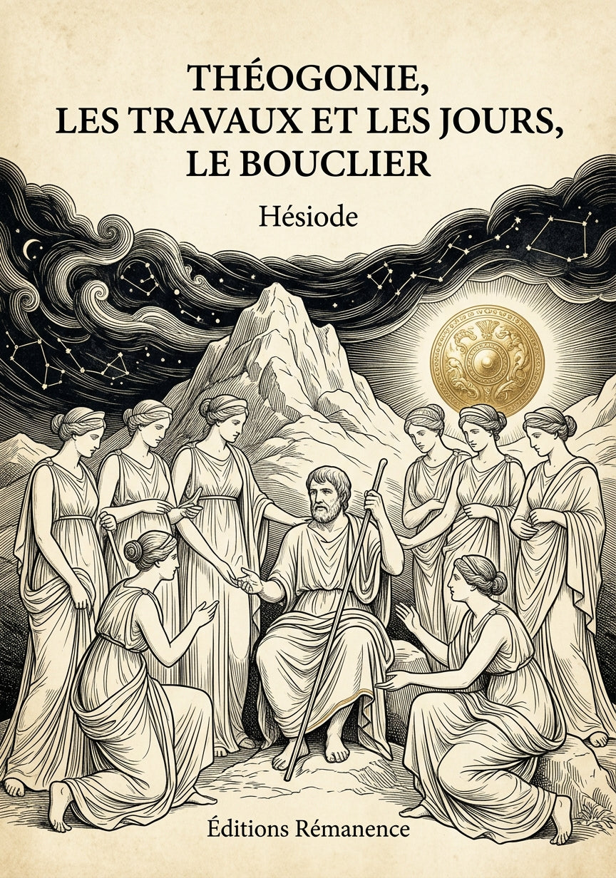 Théogonie, Les Travaux et les jours, Le Bouclier - Hésiode (Couverture)