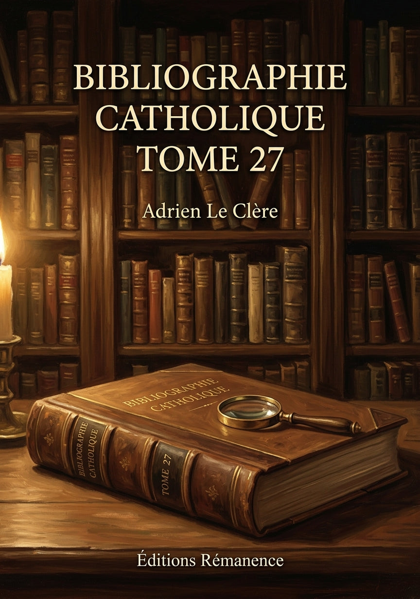 Bibliographie catholique Tome 27 - Adrien Le Clère (Couverture)