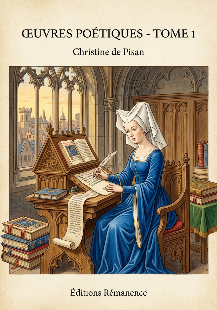 Œuvres poétiques - Tome 1 - Christine de Pisan (Couverture)