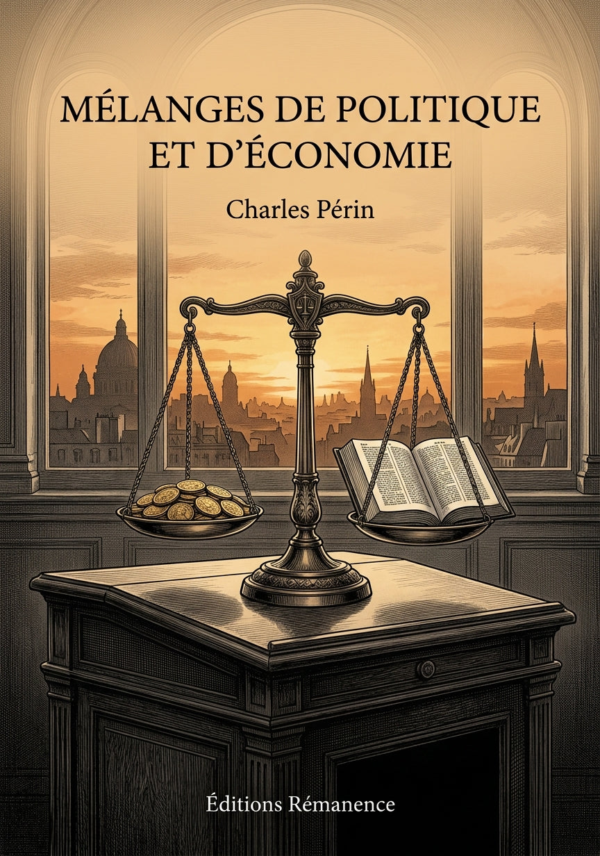 Mélanges de politique et d'économie - Charles Périn (Couverture)