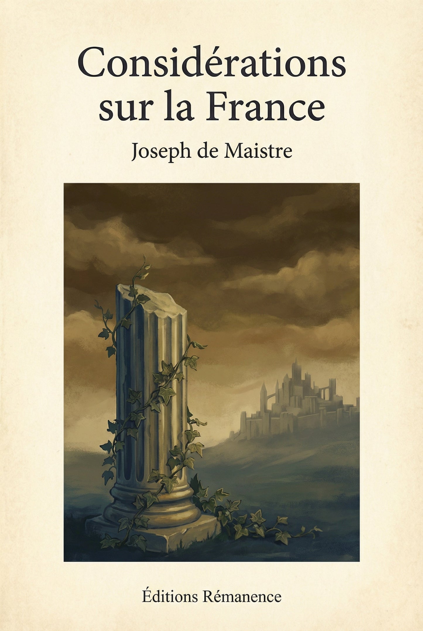 Couverture du livre Considérations sur la France de Joseph de Maistre