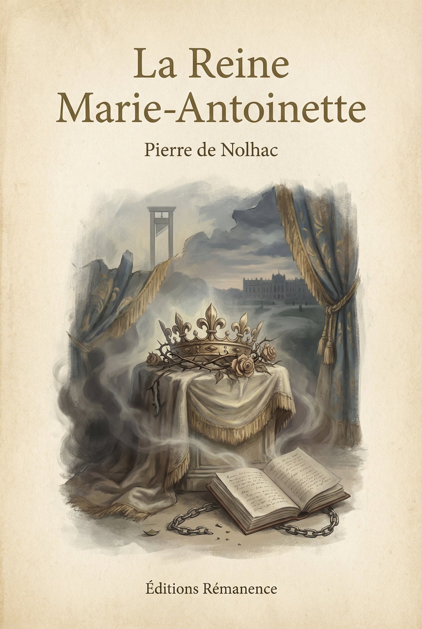 Couverture du livre La Reine Marie-Antoinette par Pierre de Nolhac, portrait historique de la royauté française.
