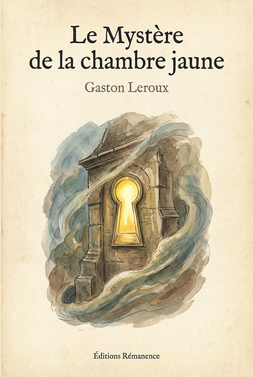 Couverture du livre Le Mystère de la chambre jaune de Gaston Leroux, édition classique