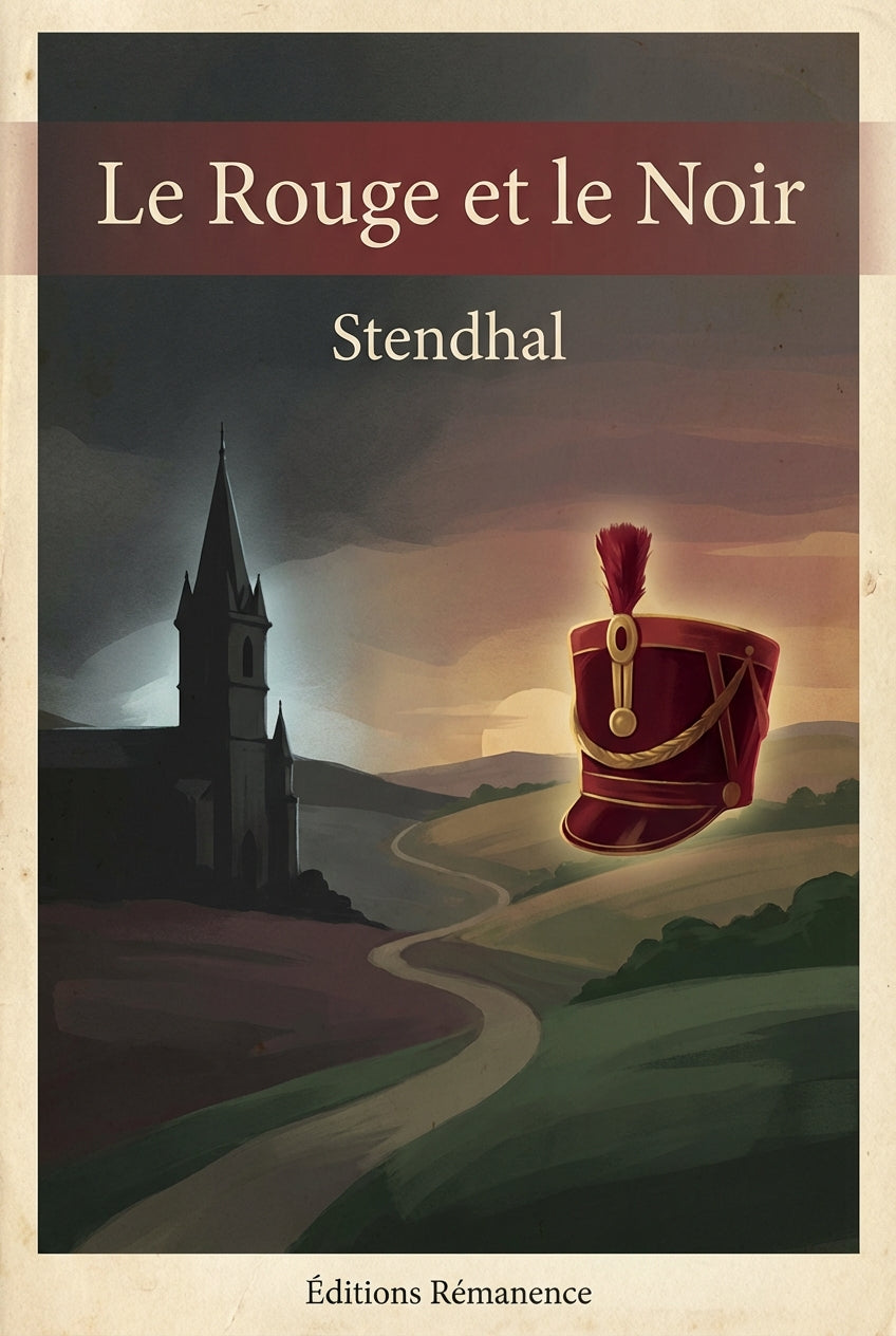 Couverture du livre Le Rouge et le Noir de Stendhal, grand classique de la littérature française