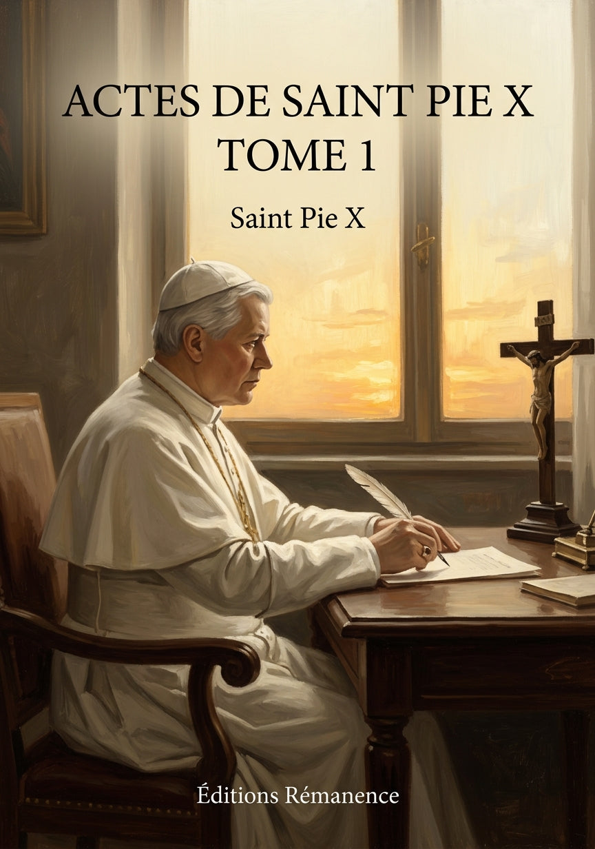Actes de Saint Pie X Tome 1 - Saint Pie X (Couverture)