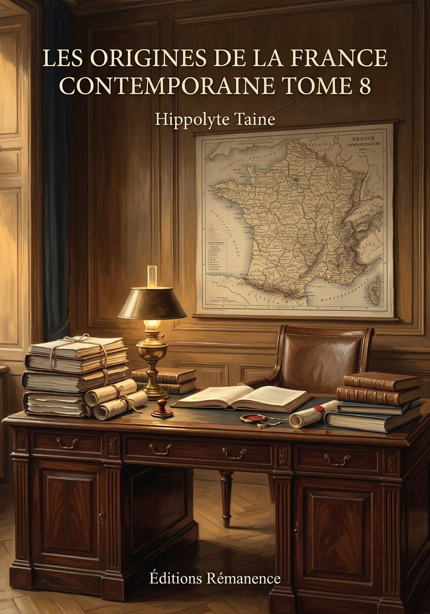 Les origines de la France contemporaine Tome 8 - Hippolyte Taine (Couverture)