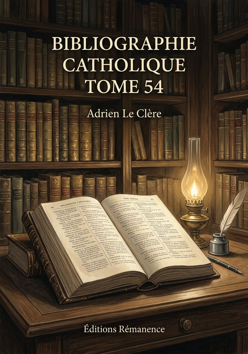Bibliographie catholique Tome 54 - Adrien Le Clère (Couverture)