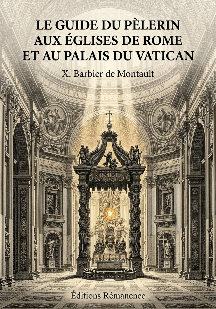 Le guide du pèlerin aux églises de Rome et au palais du Vatican - X. Barbier de Montault (Couverture)