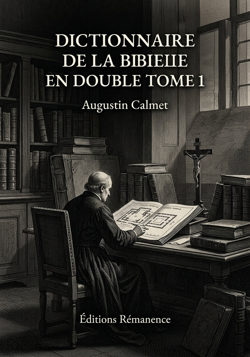 Dictionnaire de la Bible en double Tome 1 - Augustin Calmet (Couverture)