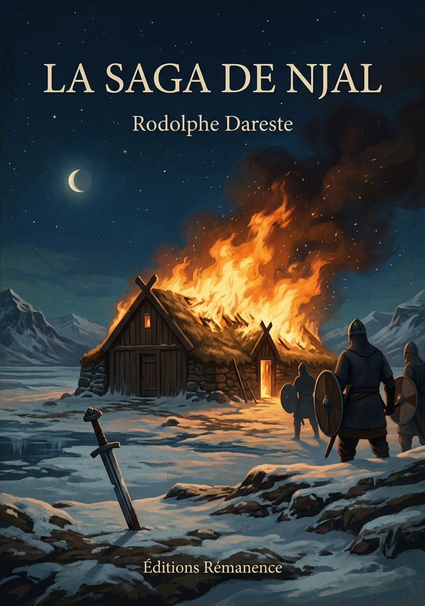 La Saga de Njal - Rodolphe Dareste (Couverture)