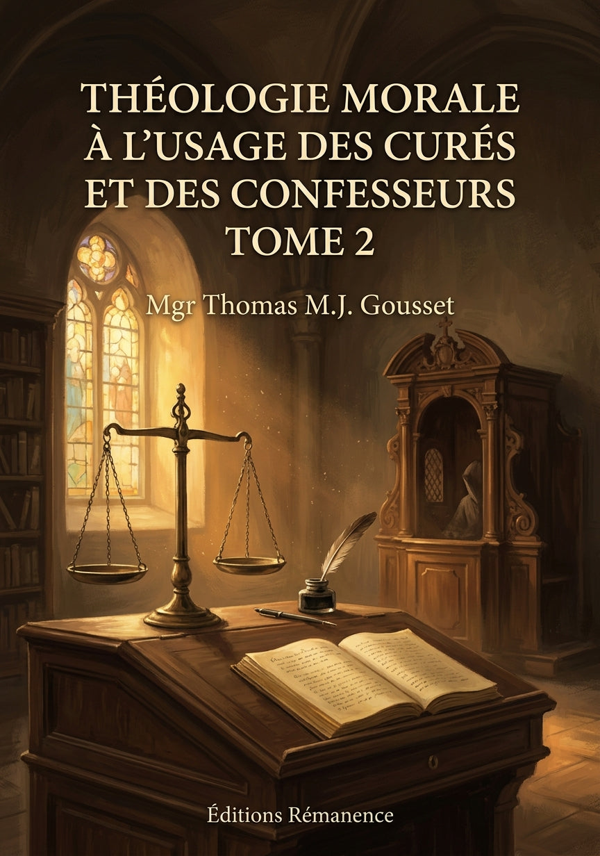 Théologie morale à l'usage des curés et des confesseurs Tome 2 - Mgr Thomas M.J. Gousset (Couverture)