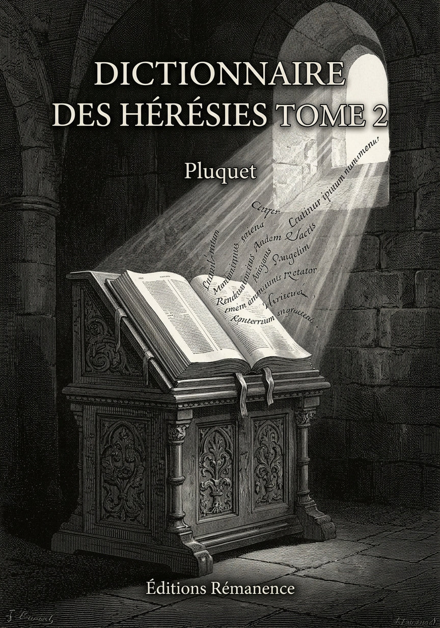 Dictionnaire des hérésies Tome 2 - Pluquet (Couverture)