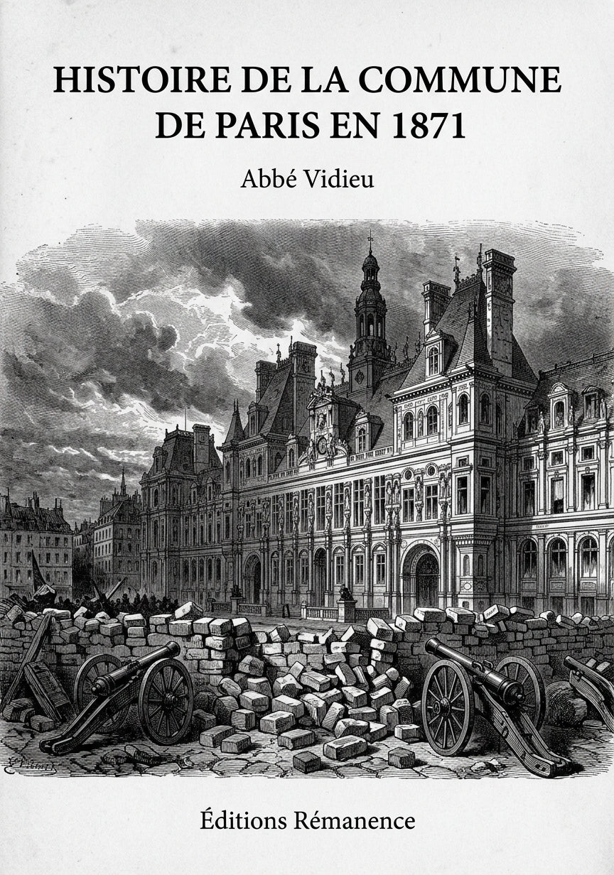 Histoire de la Commune de Paris en 1871 - Abbé Vidieu (Couverture)