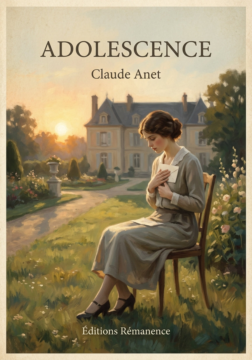 Adolescence - Claude Anet (Couverture)