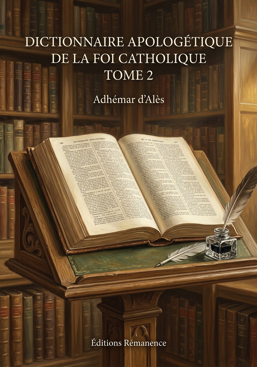 Dictionnaire apologétique de la foi catholique Tome 2 - Adhémar d'Alès (Couverture)