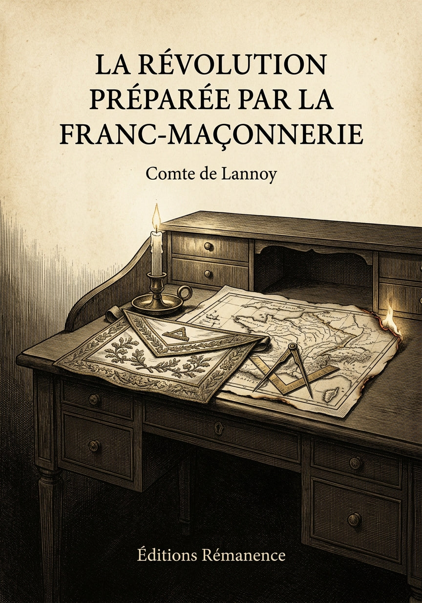 La Révolution préparée par la Franc-Maçonnerie - Comte de Lannoy (Couverture)