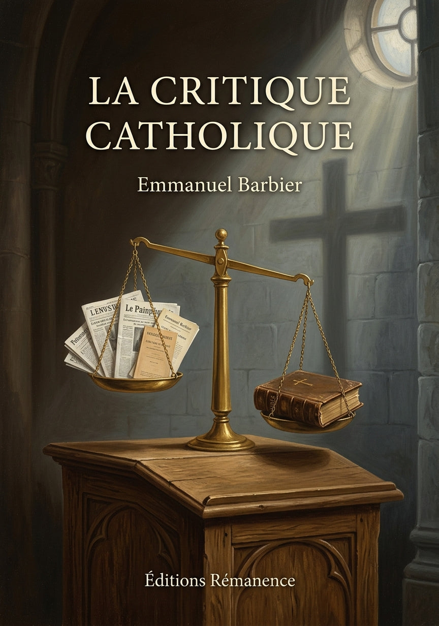 La critique catholique - Emmanuel Barbier (Couverture)