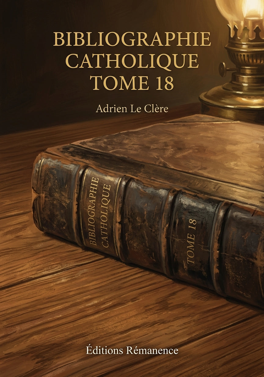 Bibliographie catholique Tome 18 - Adrien Le Clère (Couverture)