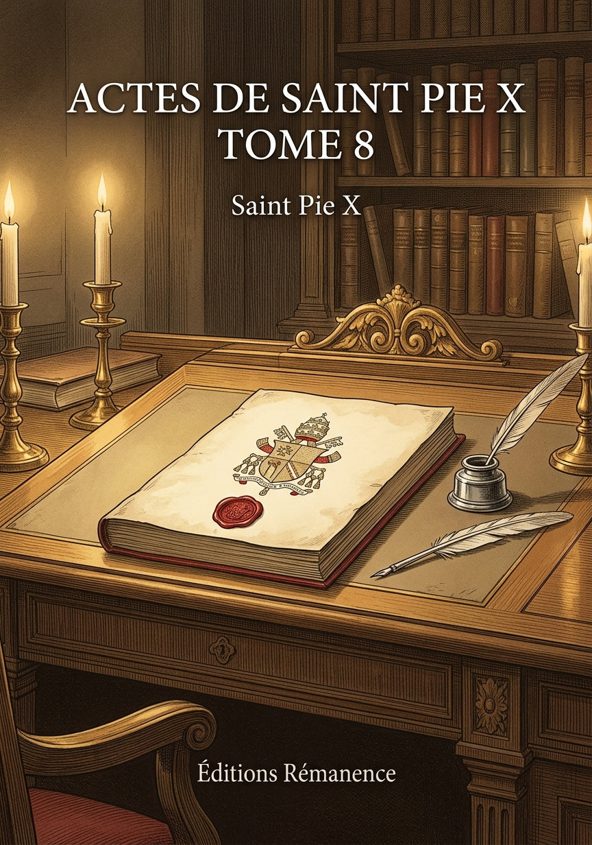Actes de Saint Pie X Tome 8 - Saint Pie X (Couverture)
