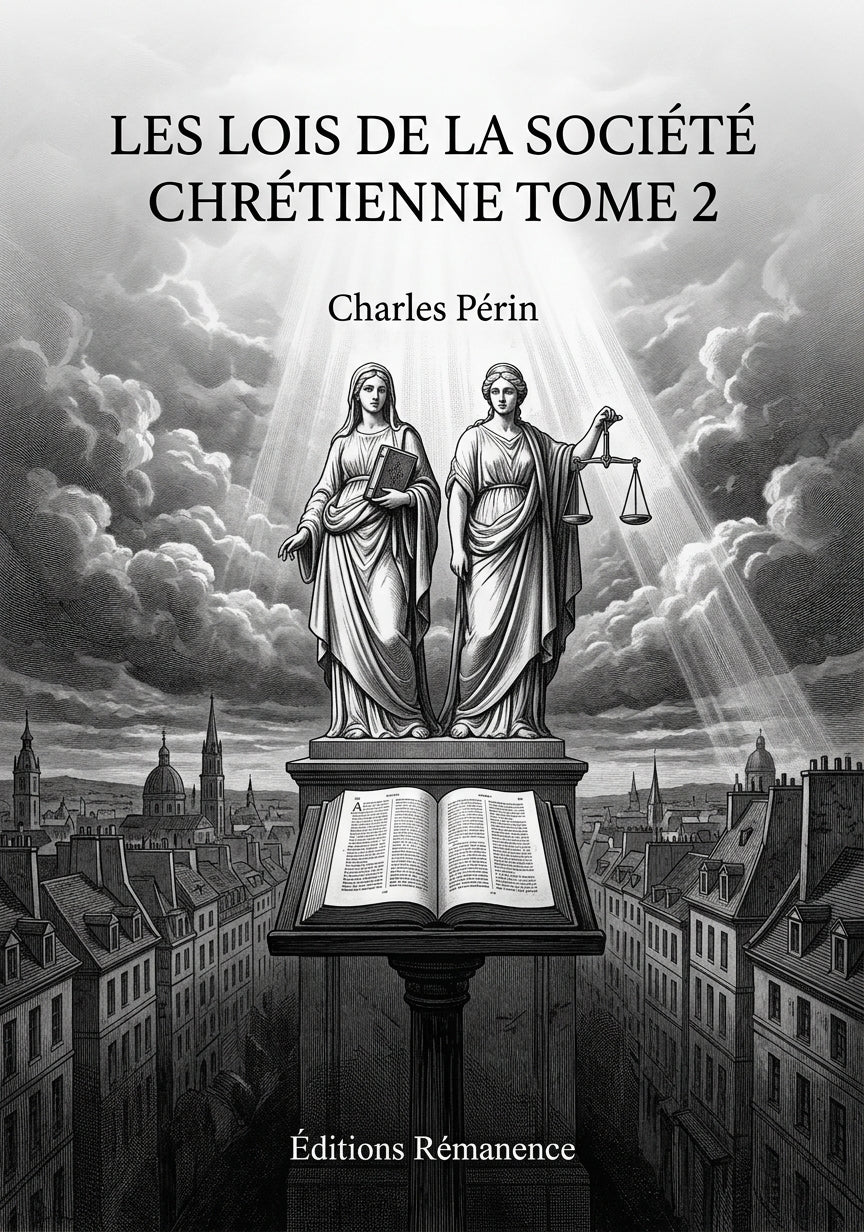 les lois de la société chrétienne Tome 2 - Charles Périn (Couverture)