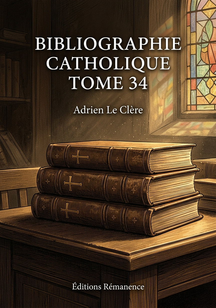 Bibliographie catholique Tome 34 - Adrien Le Clère (Couverture)